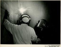 Welding students