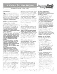 A vision for the future: Strategic Plan 2002-2007