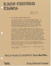 King Edward Times Volume 5, Number 28, October 12, 1979