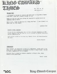 King Edward Times Volume 14, Number 38, January 7, 1988