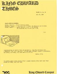 King Edward Times Volume 10, Number 16, July 26, 1984