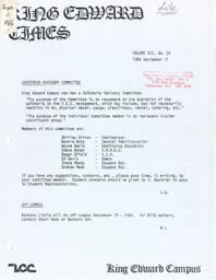 King Edward Times Volume 12, Number 24, September 11, 1986