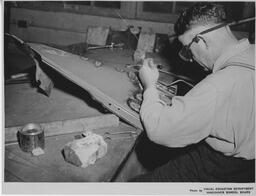 Oxyacetylene welding, ca. 1949