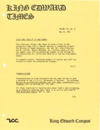 King Edward Times Volume 7, Number 8, May 22, 1981