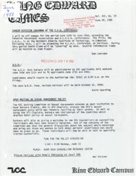 King Edward Times Volume 16, Number 10, June 9, 1988