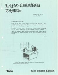 King Edward Times Volume 7, Number 12, June 26, 1981