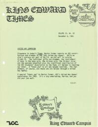 King Edward Times, Volume 9, Number 32, December 8, 1983