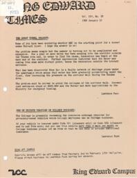 King Edward Times Volume 14, Number 39, January 12, 1988