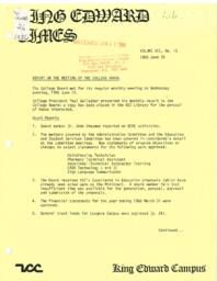 King Edward Times Volume 12, Number 13, June 26, 1986