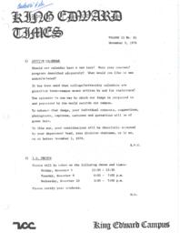 King Edward Times Volume 2, Number 61, November 5, 1976