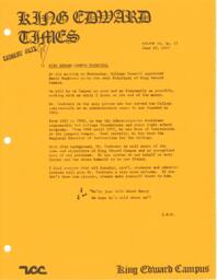 King Edward Times Volume 4, Number 11, June 10, 1977
