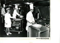 Student chefs prepare food, ca. 1970