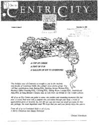 CentriCity Volume 3, Issue 8, December 21, 1992