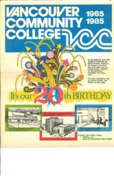 1985 Fall VCC Continuing Education Calendar