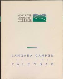 1992-1993 Vancouver Community College Langara Campus Calendar