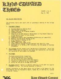 King Edward Times Volume 10, Number 08, May 24, 1984