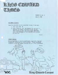 King Edward Times Volume 9, Number 9, June 9, 1983