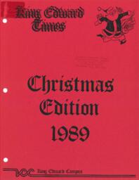 King Edward Times Christmas Edition 1989, Volume 20, Number 89, December 22, 1989