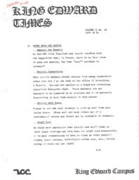 King Edward Times Volume 2, Number 56, October 1, 1976