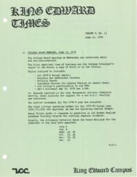King Edward Times Volume 5, Number 11, June 15, 1979