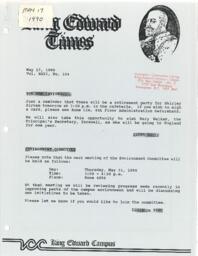 King Edward Times Volume 22, Number 104, May 17, 1990