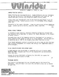VVInsider Volume 3, Number 15, April 26, 1985