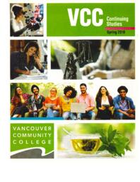 2018 Spring VCC Continuing Studies Calendar