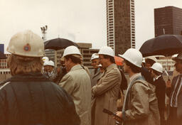 Group of people on a roof
