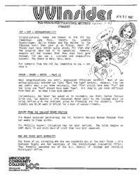 VVInsider Volume 5, Number 7, April 10, 1987