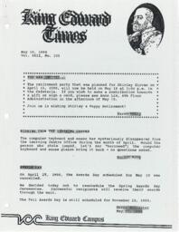 King Edward Times Volume 22, Number 103, May 10, 1990