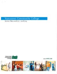 VCC Service Plan 2006/07 - 2008/09