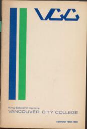 1968-1969 Vancouver City College King Edward Centre Calendar