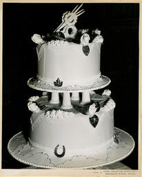 Two-layered cake, ca. 1951
