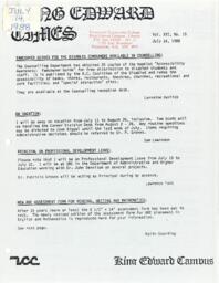 King Edward Times Volume 16, Number 15, July 14, 1988