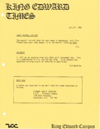 King Edward Times, July 21, 1983