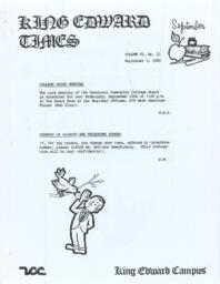 King Edward Times Volume 6, Number 21, September 5, 1980