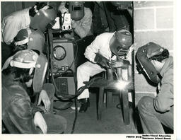 Welding demonstration, ca. 1972