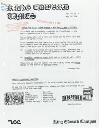 King Edward Times Volume 15, Number 07, May 19, 1988