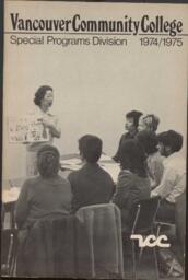 1974-1975 Vancouver Community College Special Programs Division Calendar