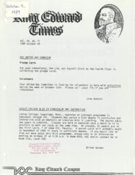 King Edward Times Volume 20, Number 77, October 5, 1989