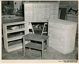 Furniture projects, ca. 1952