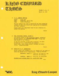 King Edward Times Volume 4, Number 47, March 10, 1978