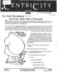 CentriCity Volume 2, Number 01, February 4, 1991