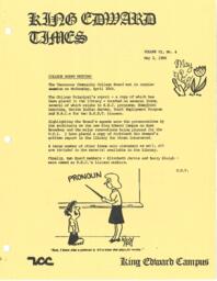 King Edward Times Volume 6, Number 4, May 2, 1980