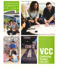 2017 Fall VCC Continuing Studies Calendar
