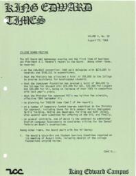 King Edward Times Volume 10, Number 20, August 23, 1984