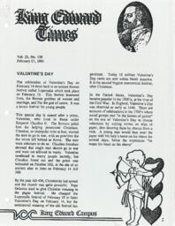 King Edward Times Volume 25, Number 138, February 7, 1991