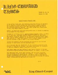 King Edward Times Volume 7, Number 38, January 14, 1982