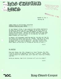 King Edward Times Volume 12, Number 06, May 8, 1986