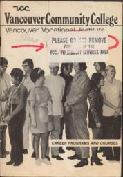 1974 Vancouver Community College Vancouver Vocational Institute Calendar: Career Programs and Courses